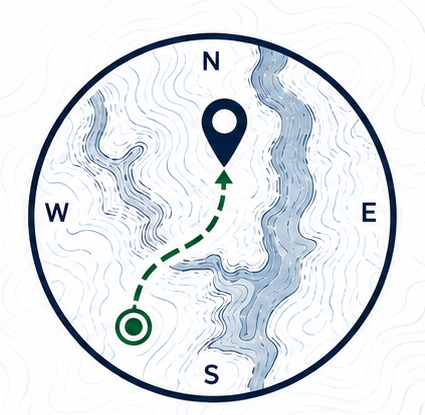 Life Topography compass map